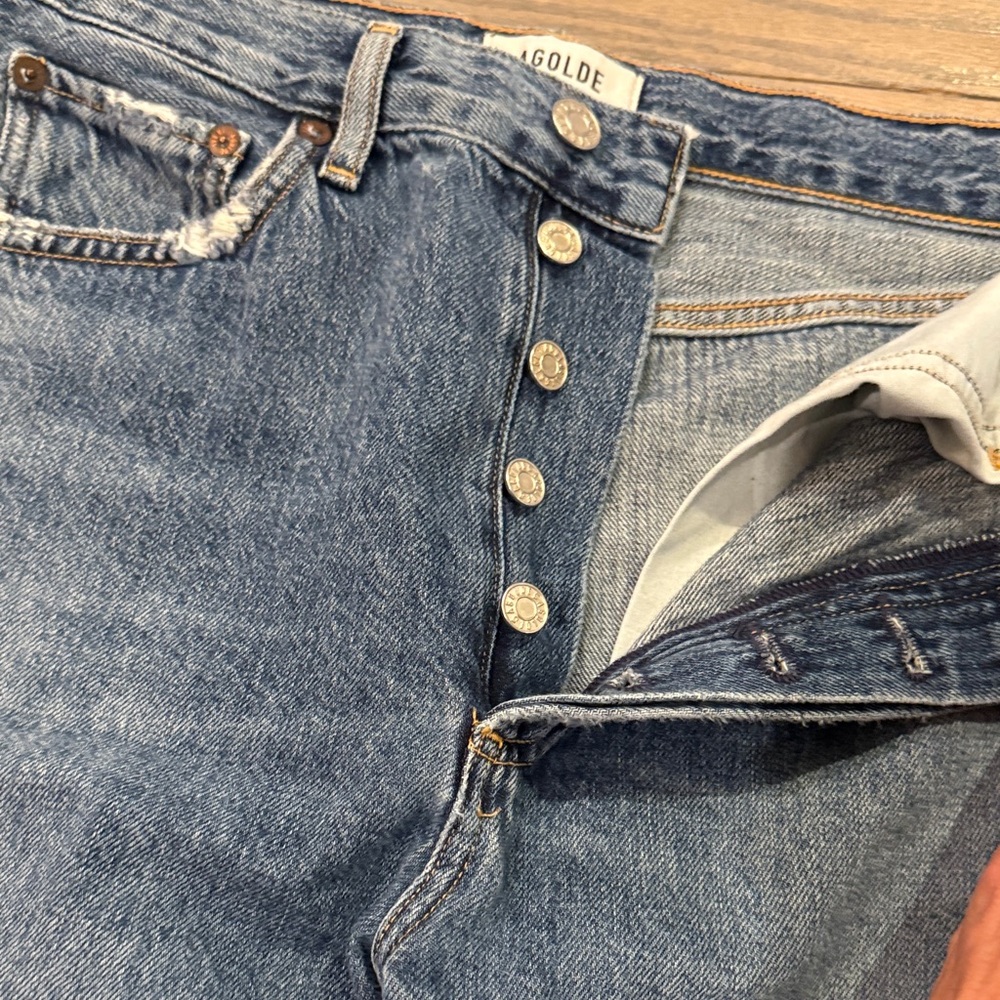 AGOLDE Riley High Rise Crop Jeans Size 26. - Picture 4 of 11